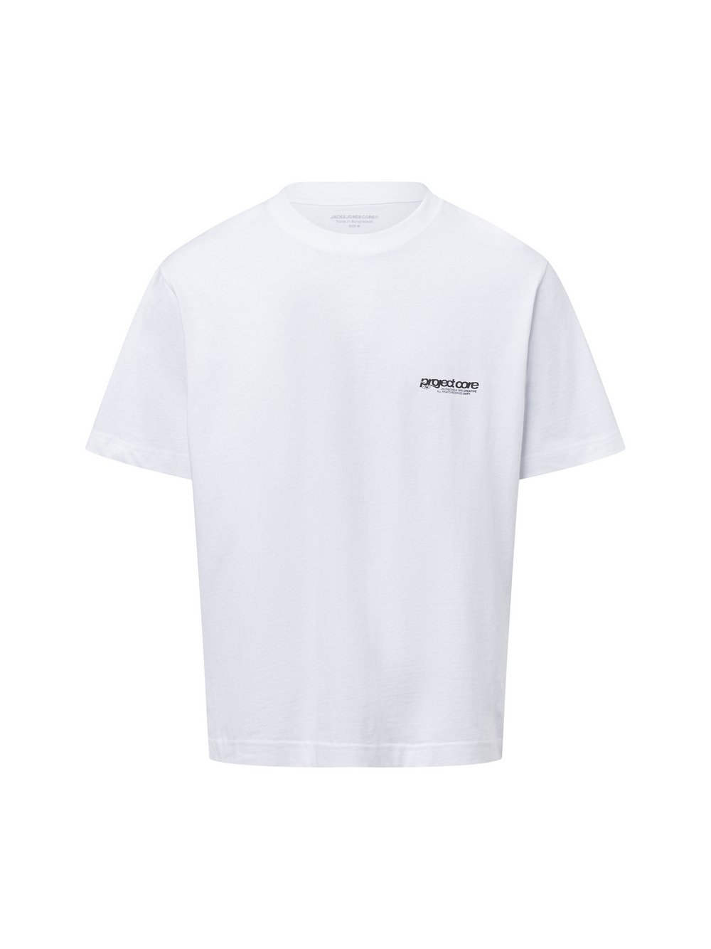 Jack & Jones Koszulka męska - JCOUnion Mężczyźni Bawełna biały, M