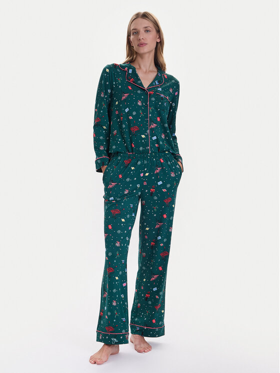 Kate Spade Piżama KSI82765F Zielony Relaxed Fit