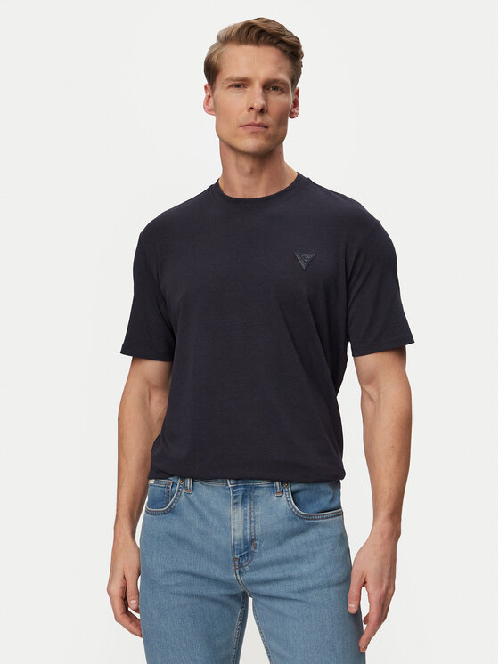Guess T-Shirt M6GI21 K3053 Granatowy Regular Fit
