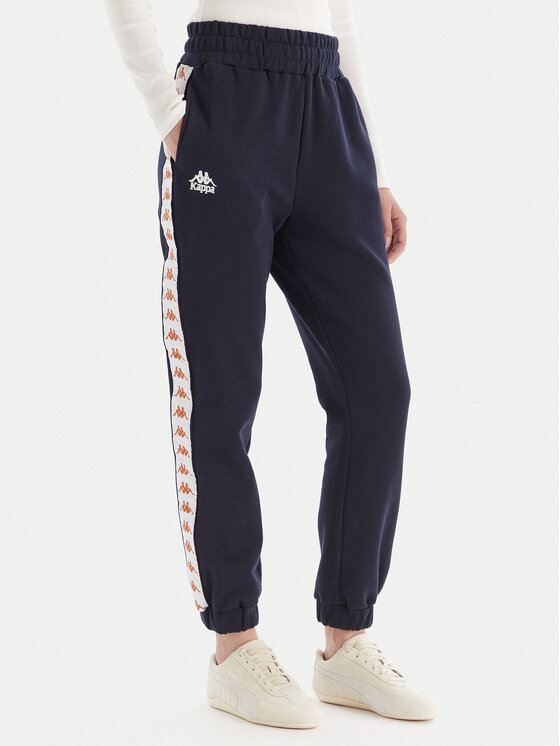 Kappa Spodnie dresowe 311M8HW R10 Granatowy Regular Fit