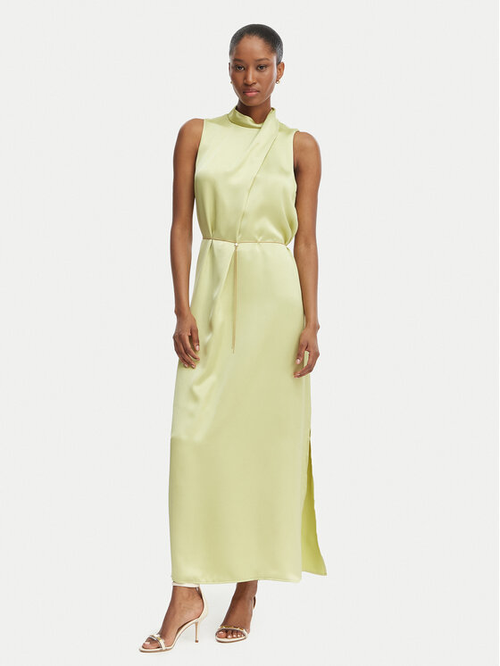 HUGO Sukienka koktajlowa Kewina-1 50566973 Beżowy Slim Fit
