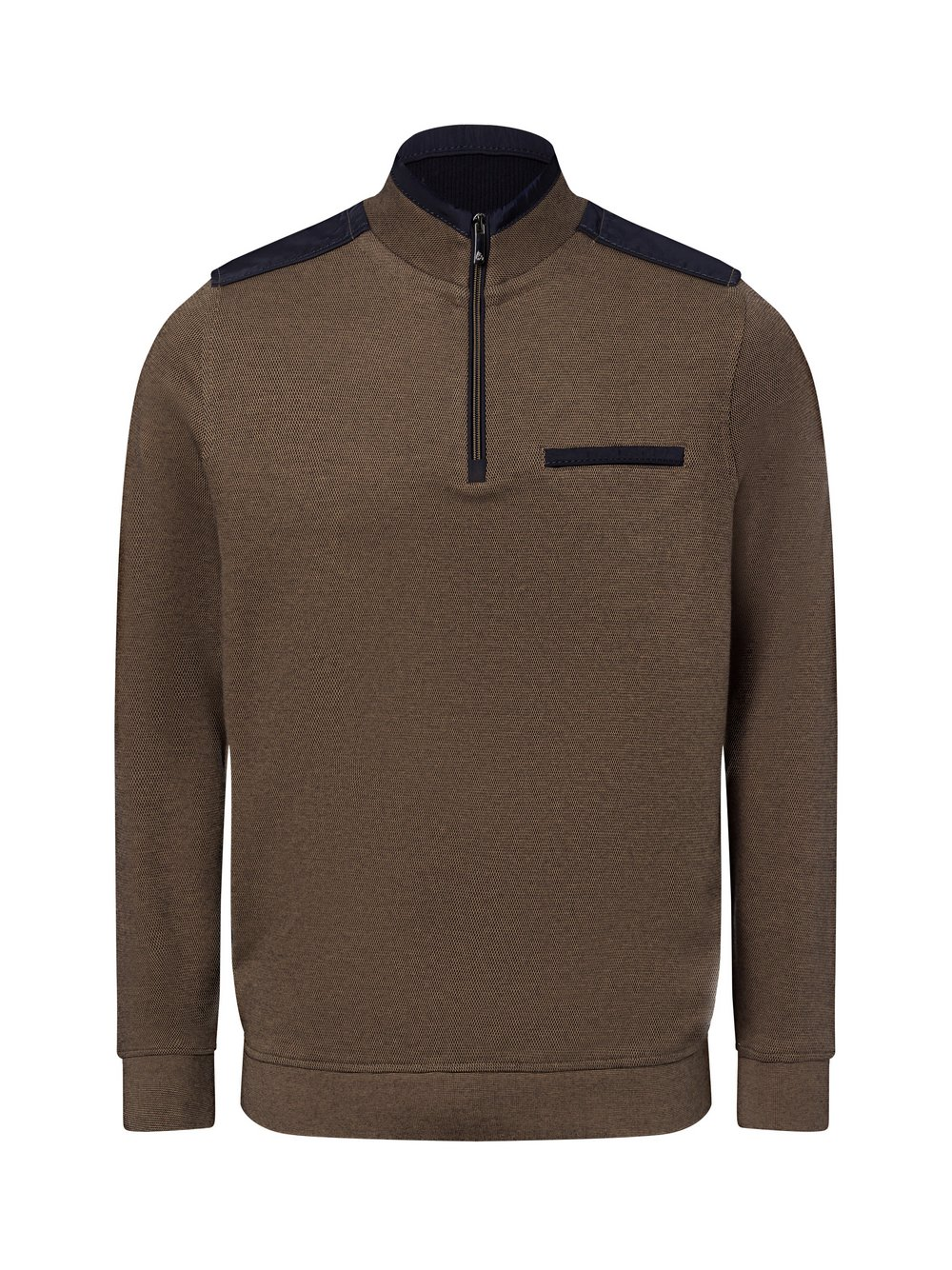 Andrew James Bluza męska Mężczyźni Bawełna brązowy, XL
