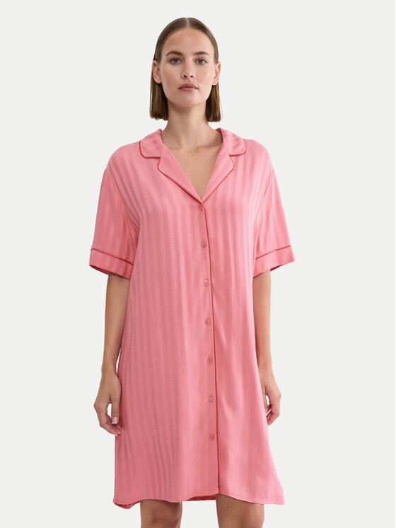 Triumph Koszula nocna Amourette Jacquard 10227274 Różowy Regular Fit