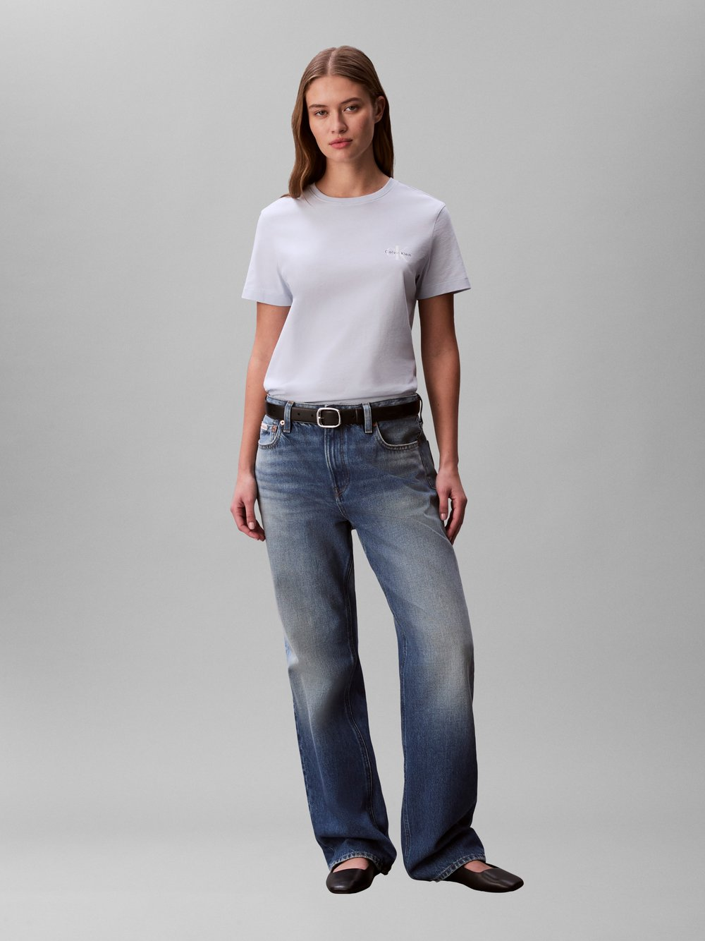 Calvin Klein Jeans Koszulka damska - 2-pak Kobiety Bawełna niebieski|czarny, M