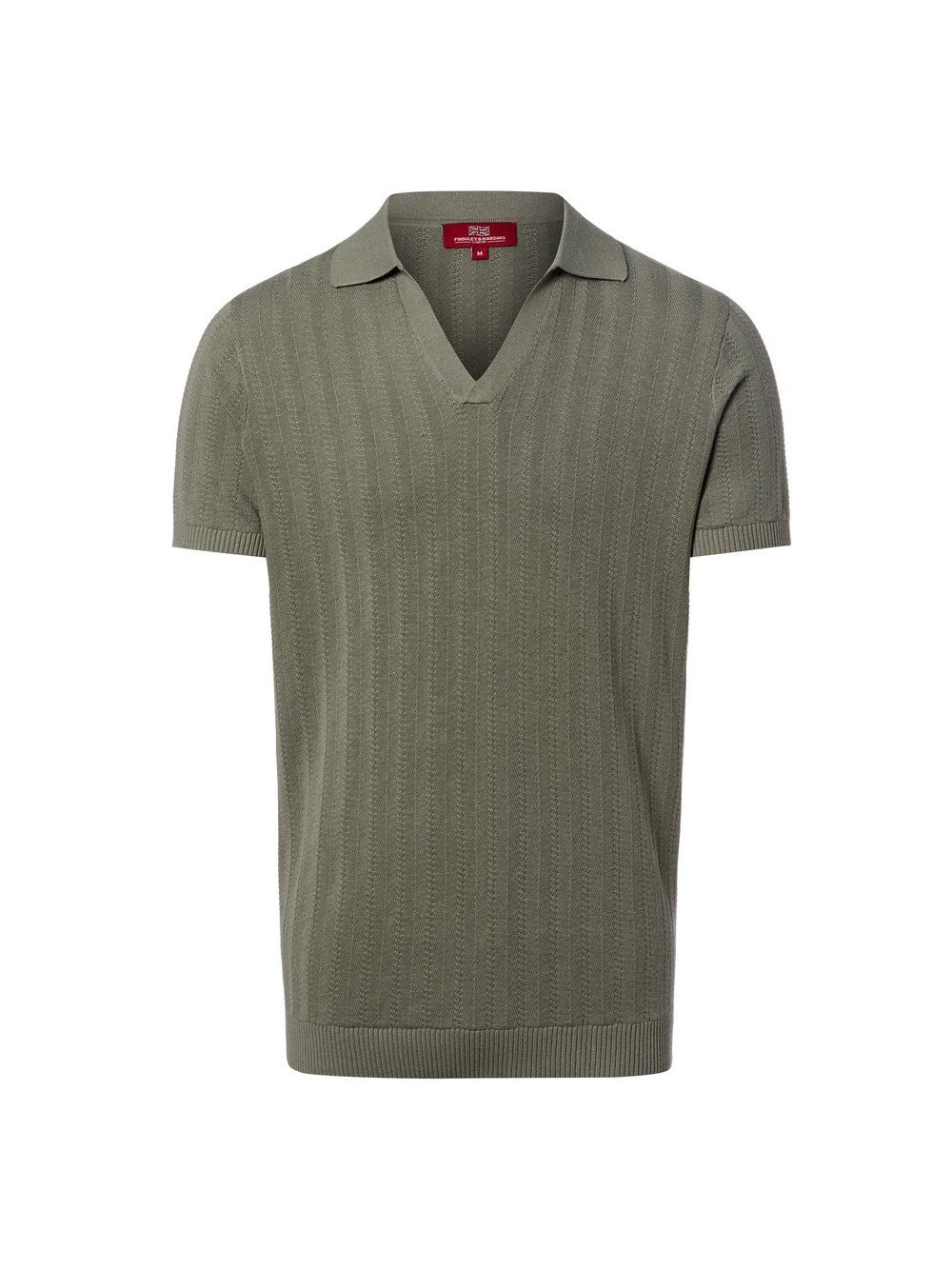 Finshley & Harding London Męska koszulka polo z dzianiny Mężczyźni Bawełna zielony, L