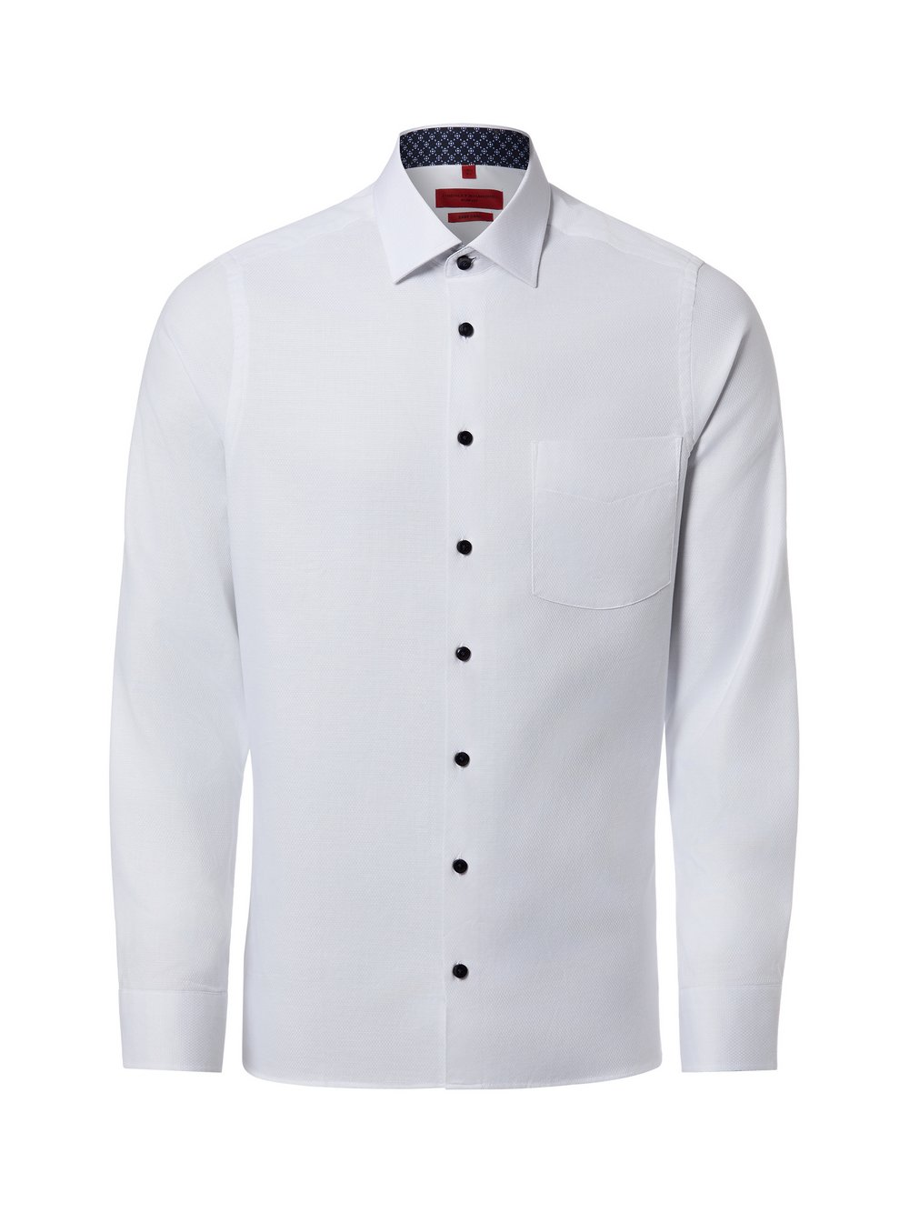 Finshley & Harding Męska koszula biznesowa - Easy Care Mężczyźni Slim Fit Bawełna biały, 38
