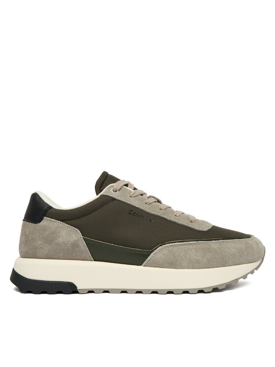 Calvin Klein Sneakersy Low Top Lace Up Repreve Mix HM0HM01714 Zielony