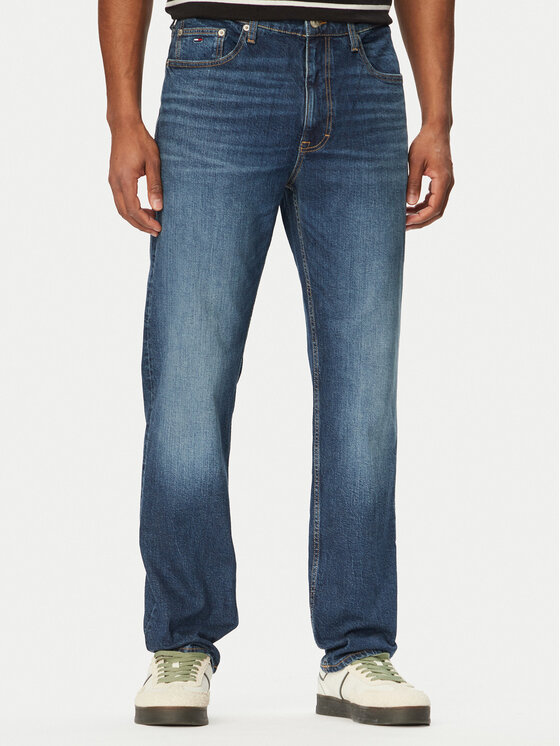 Tommy Jeans Jeansy Arlo DM0DM22921 Granatowy Straight Fit