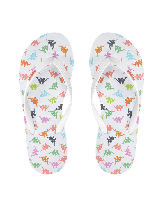 Kappa Japonki 351C22W White - Pink Coral - Pink Fuchsia Kolorowy