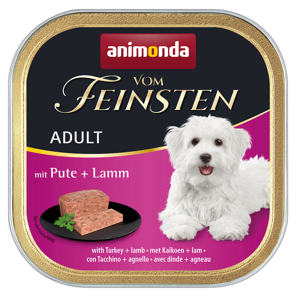 animonda vom Feinsten Adult, bezzbożowa, 6 x 150 g - Indyk z jagnięciną