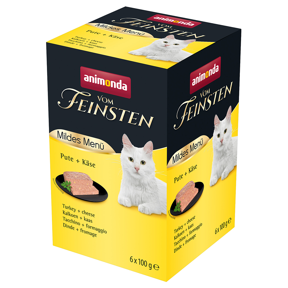 animonda vom Feinsten Mildes Menu Adult, 6 x 100 g - Indyk i ser