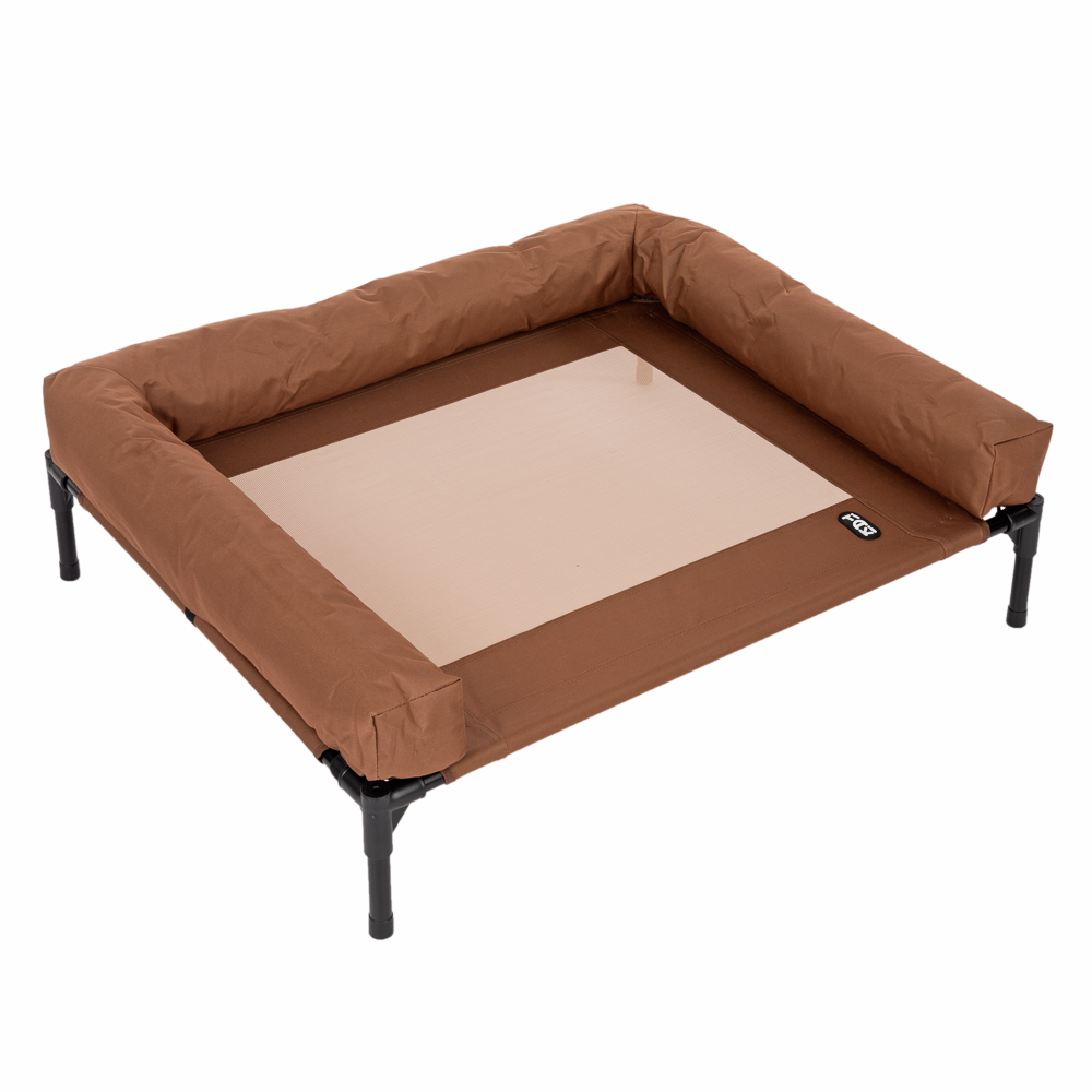 TIAKI sofa dla psa Sun Cream - Rozm. L (dł. x szer. x wys.): 91 x 76 x 18 cm (kremowo-brązowy)