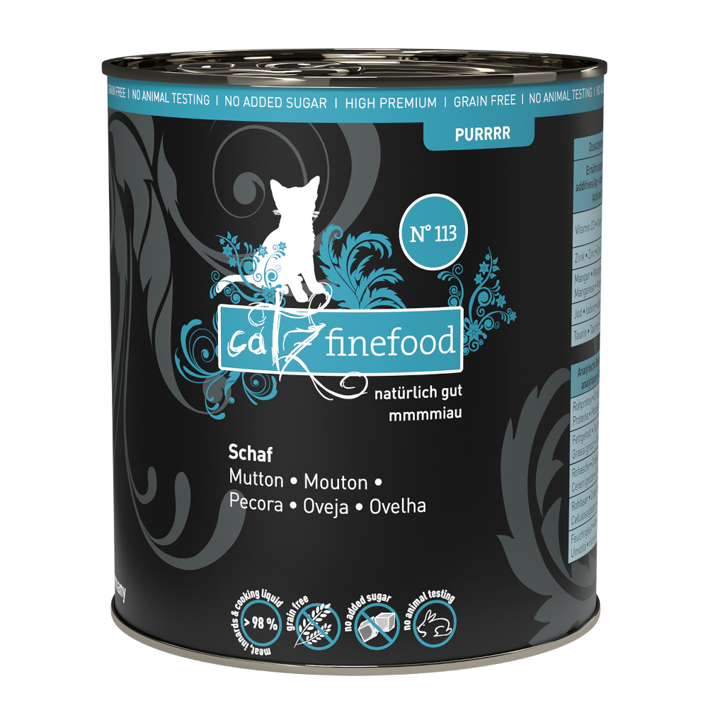 catz finefood Purrrr, 6 x 800g/750g - No. 113: Owca, 6 x 800 g