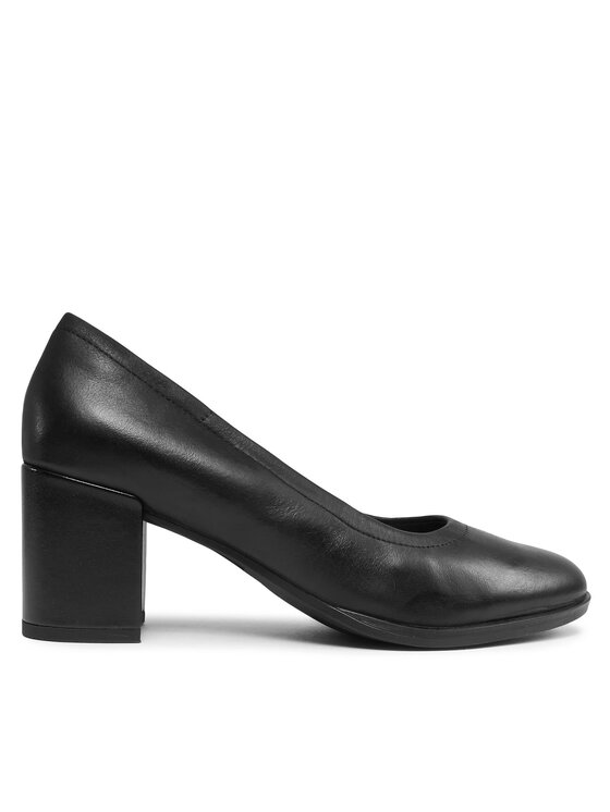 Clarks Czółenka Freva 55 Court 261709644 Czarny