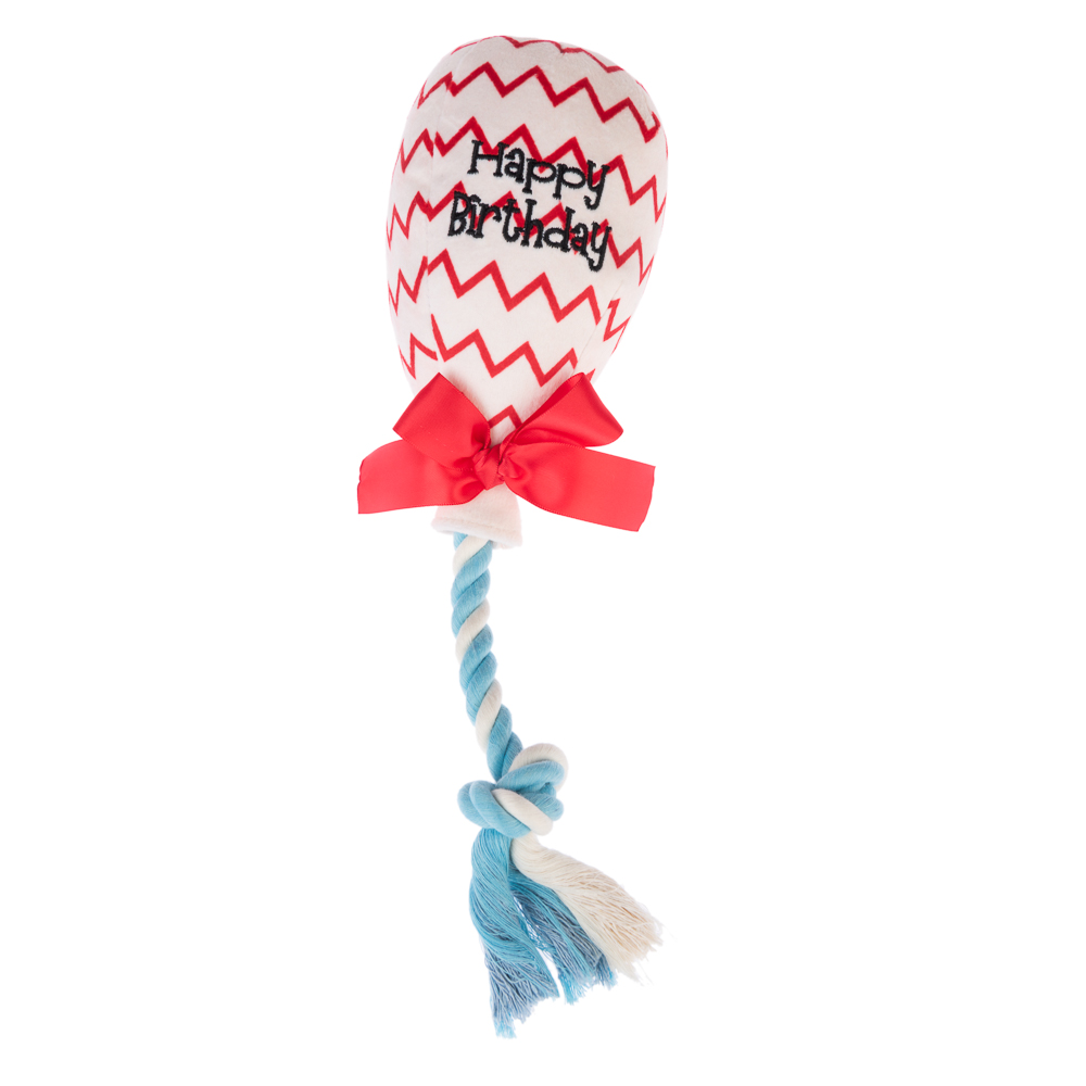 TIAKI Zabawka dla psa Balon urodzinowy - dł. 30 x Ø 9 cm