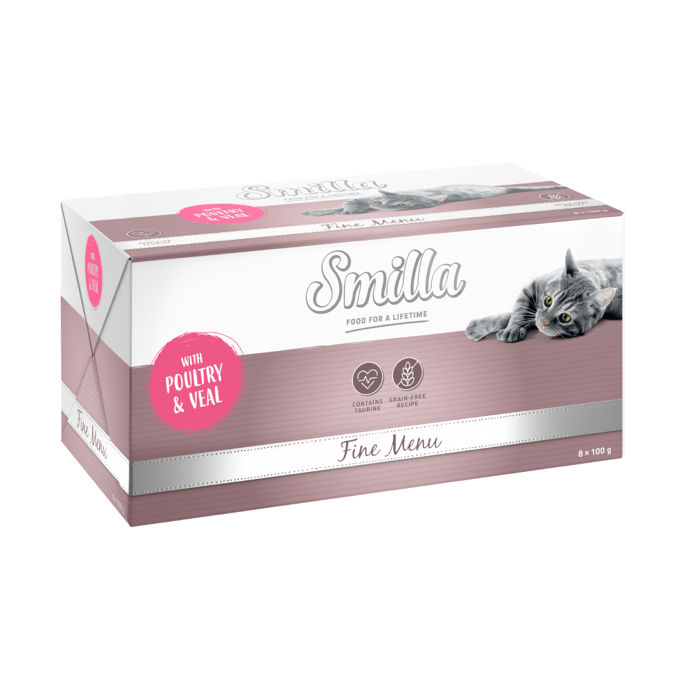 Pakiet Smilla Fine Menu, 24 x 100 g - Drób z cielęciną