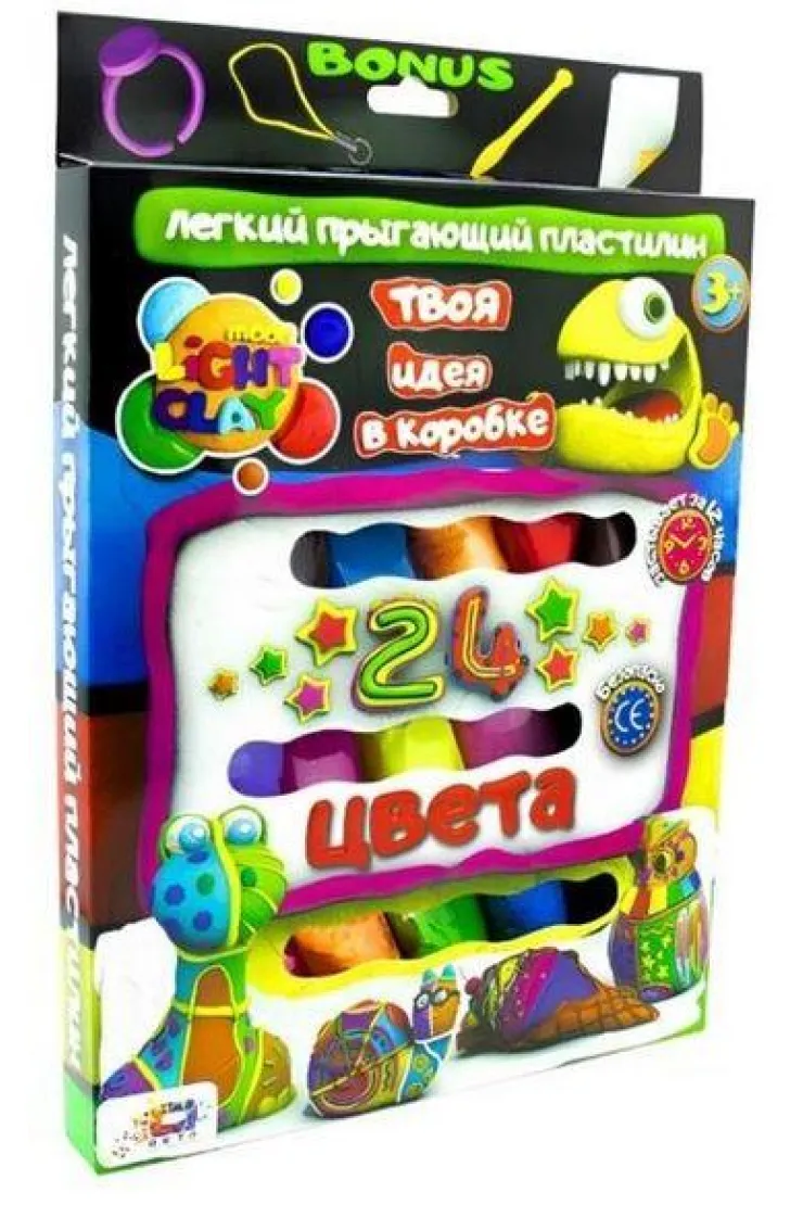 Zestaw mas plastycznych 24 kolory