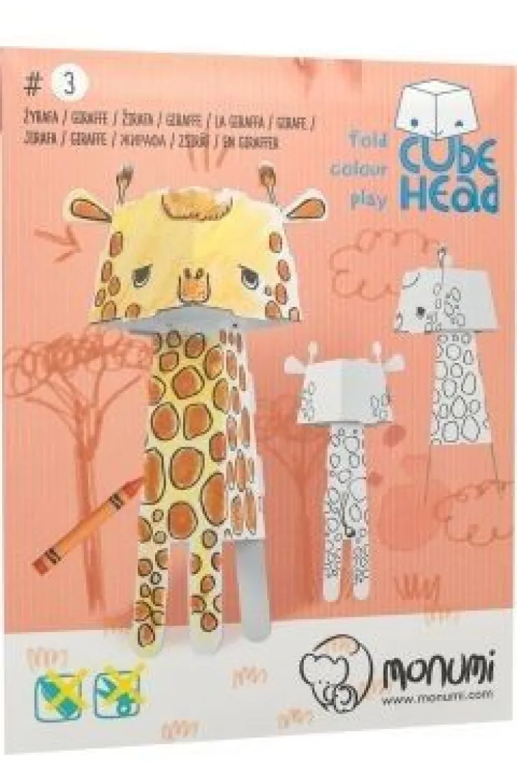 Kolorowanka CubeHead 3D, "Żyrafa", Normal