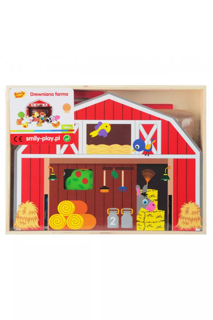 Farma drewniana z akcesoriami SMILY PLAY SPW84946