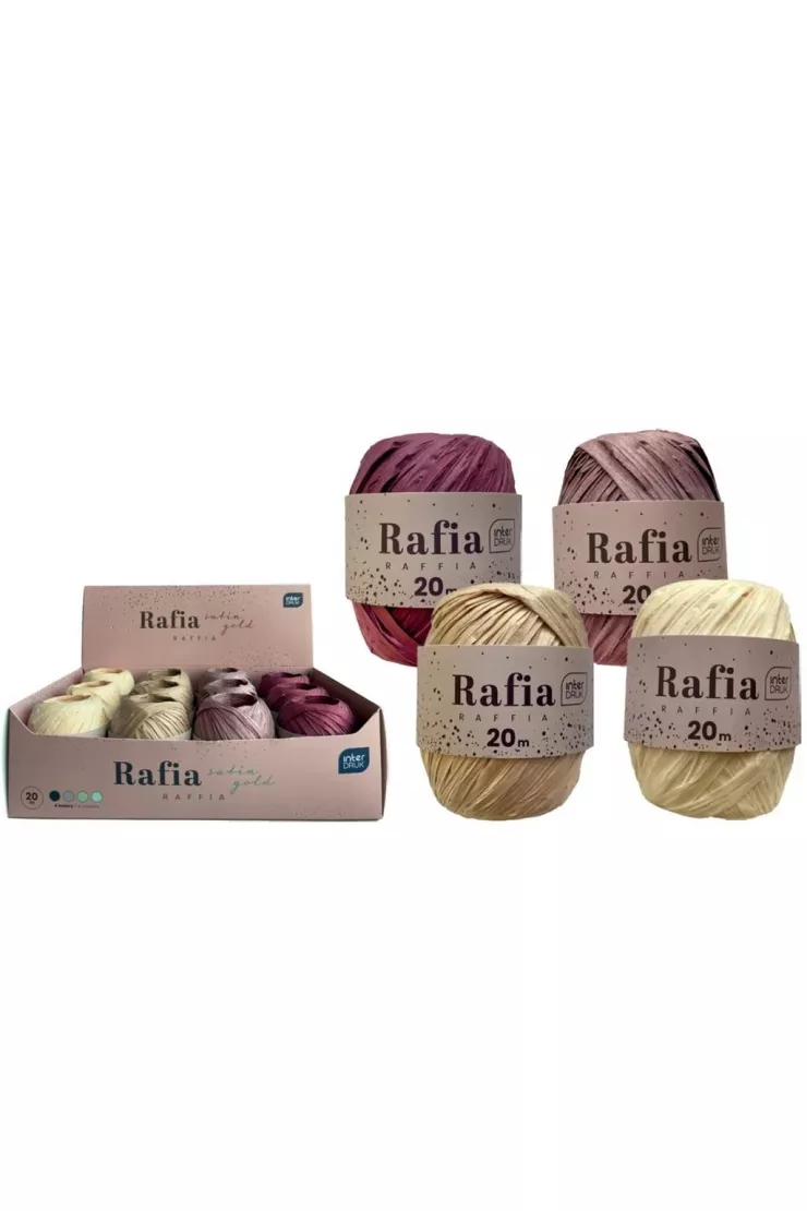 Rafia na szpulce Satin Gold