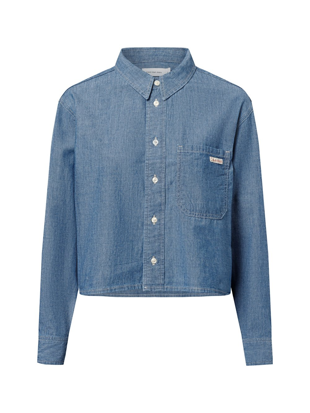 Calvin Klein Jeans Damska bluzka dżinsowa Kobiety Bawełna niebieski, XS