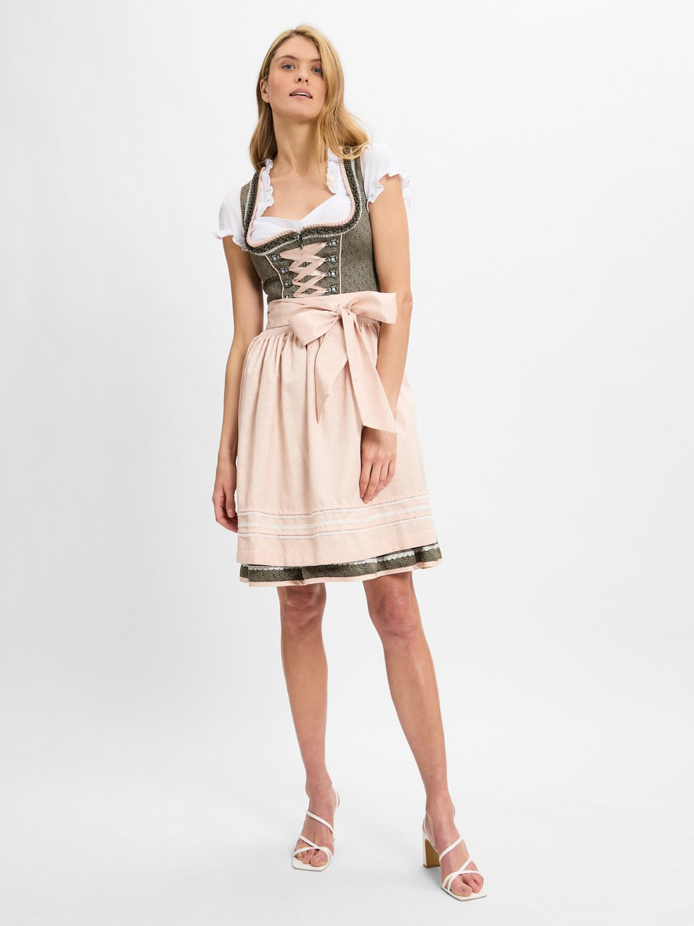 Krüger Dirndl Damski dirndl Kobiety Sztuczne włókno zielony, 46