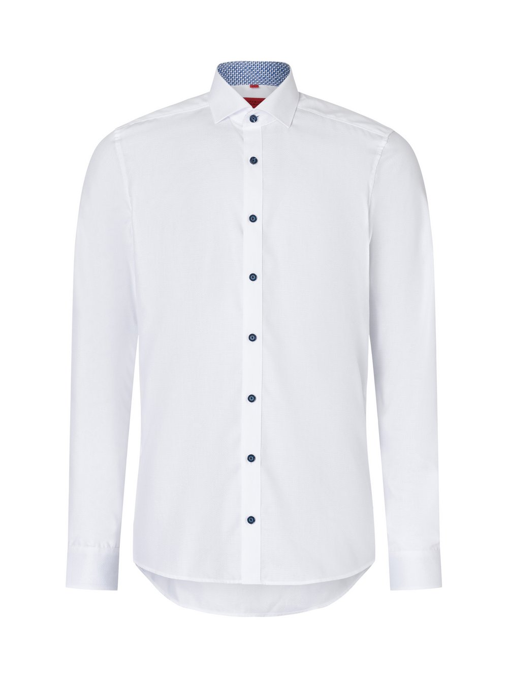 Finshley & Harding Koszula męska Mężczyźni Slim Fit Bawełna biały, 43