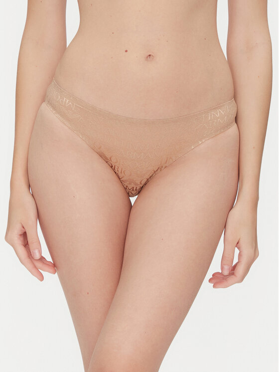 Emporio Armani Underwear Komplet fig brazylijskich EW000403 AF10880 M6068 Beżowy