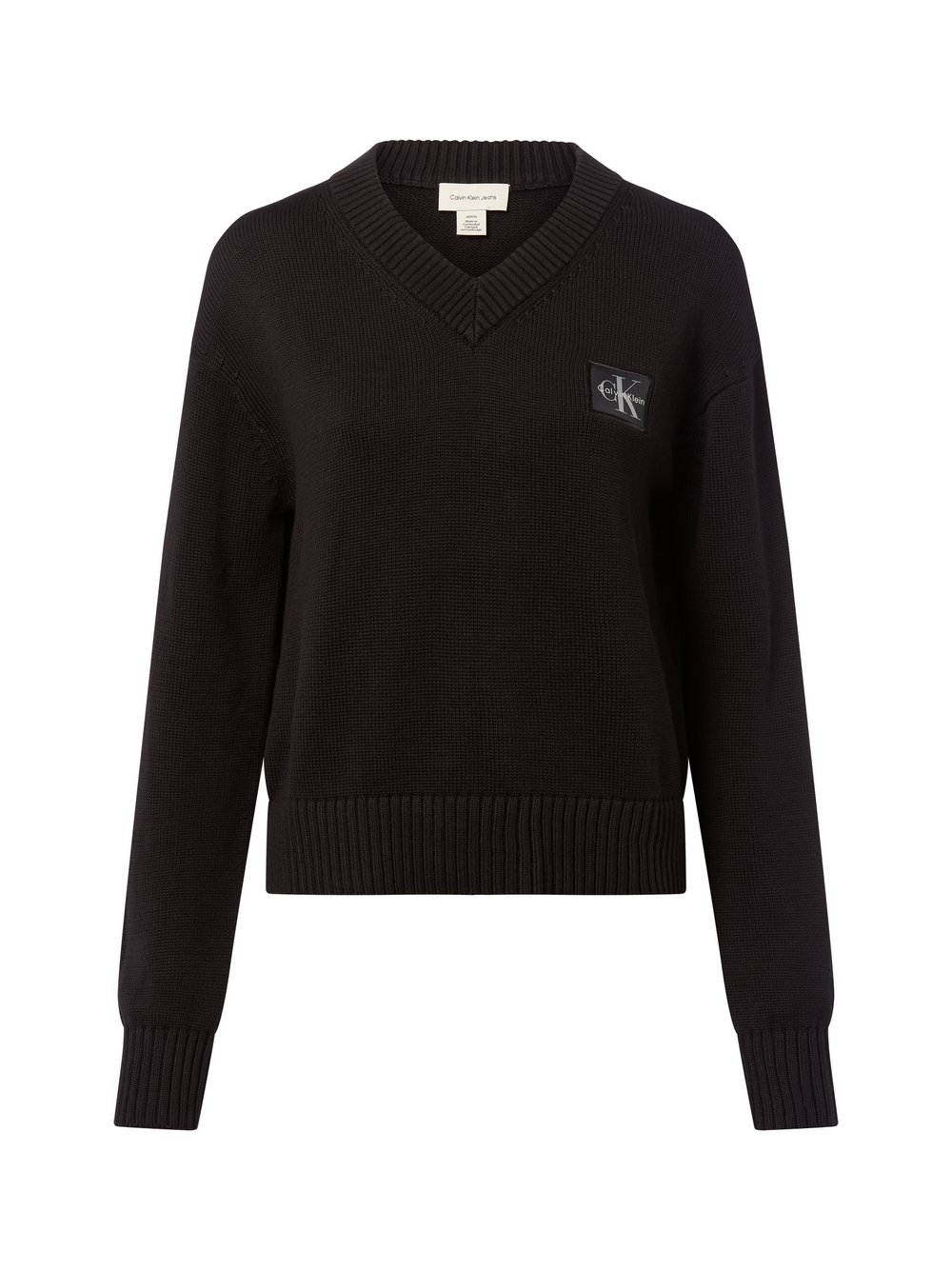 Calvin Klein Jeans Sweter damski Kobiety Bawełna czarny, XS