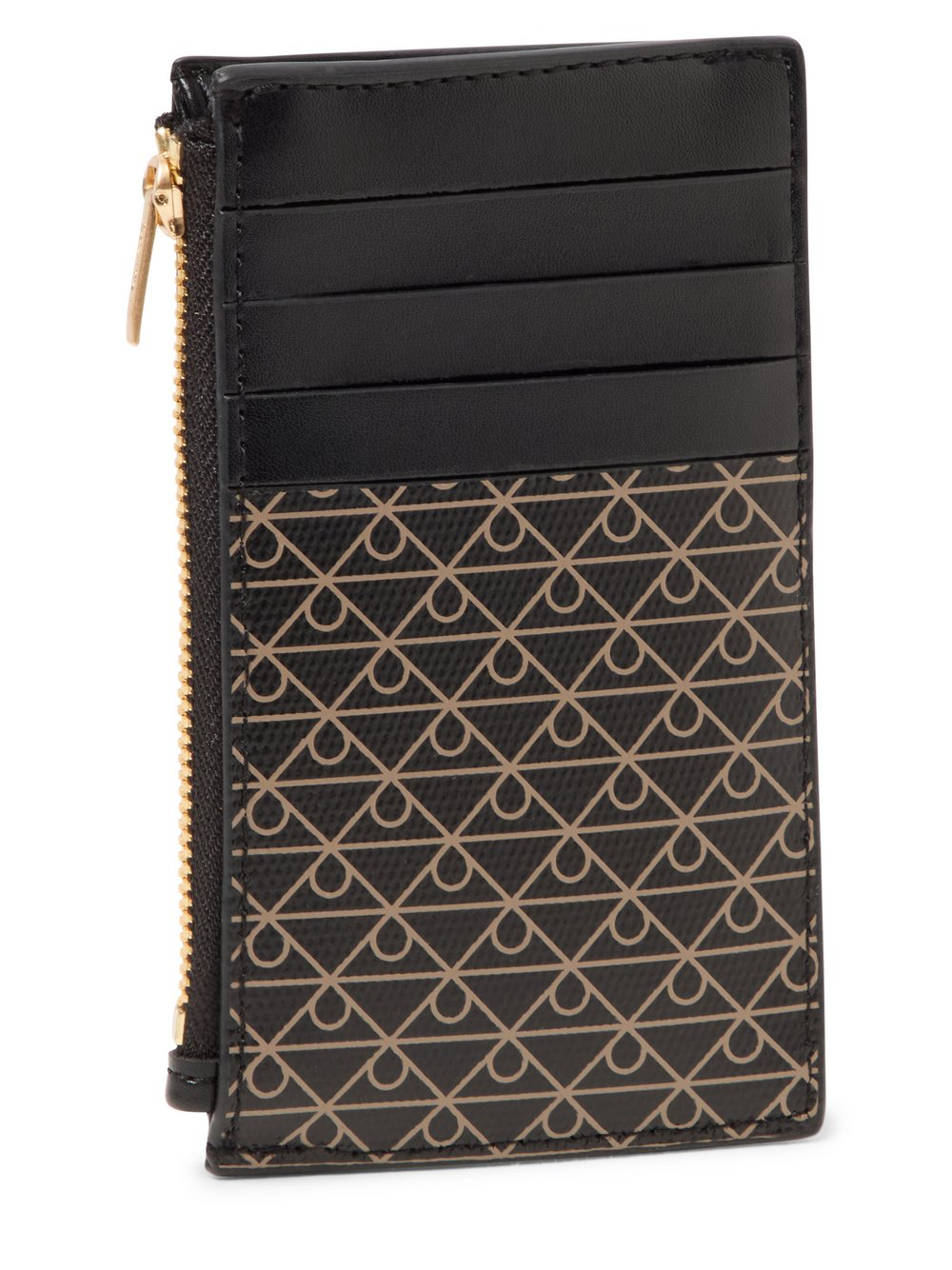 Calvin Klein Damskie etui na karty Kobiety Sztuczna skóra czarny|beżowy, ONE SIZE