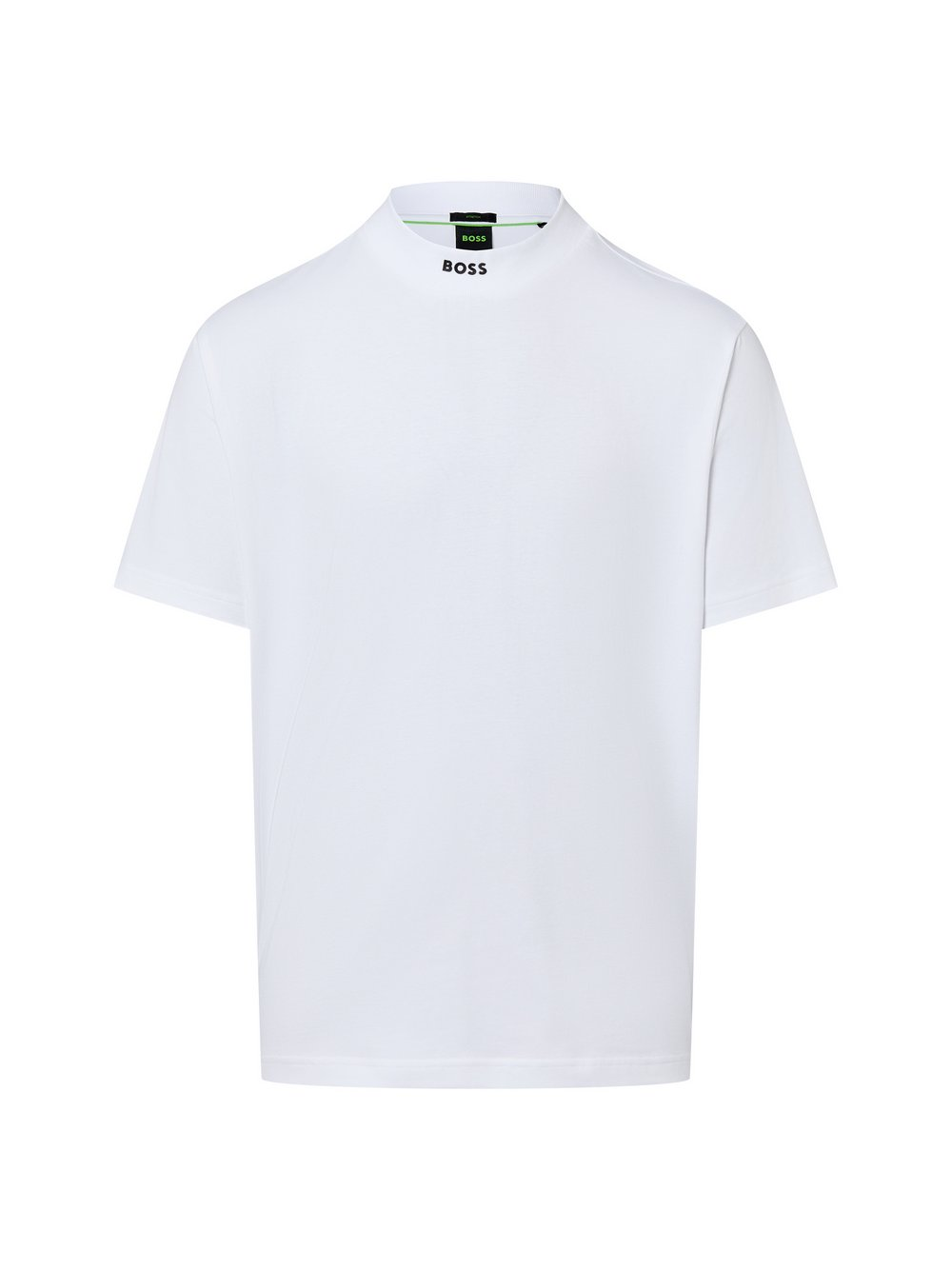 BOSS Green Koszulka męska - kołnierzyk typu tee Mężczyźni Bawełna biały, XXXL