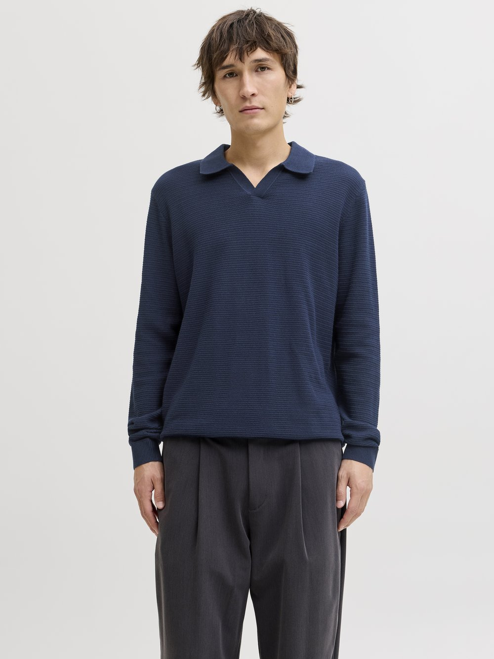Jack & Jones Męski sweter z dzianiny - JPRbluriley Mężczyźni Bawełna niebieski, L