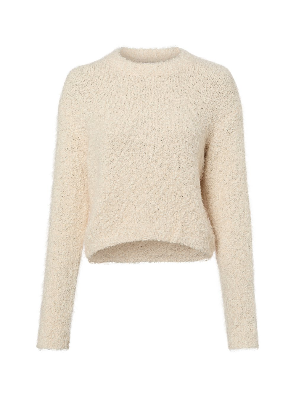Noisy May Damski sweter z dzianiny - NMSassy Kobiety beżowy, S