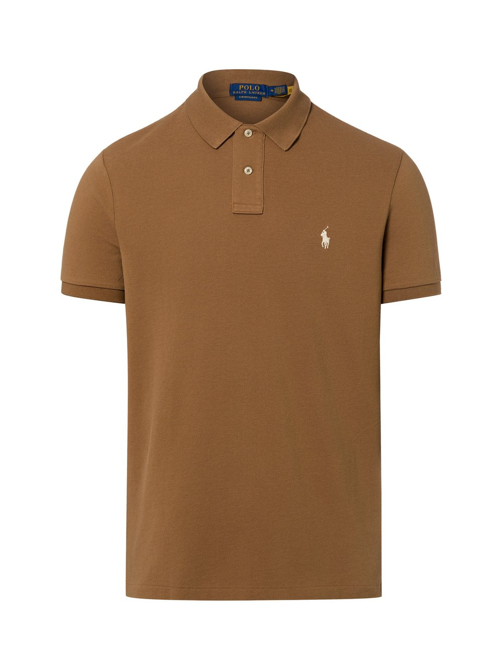 Polo Ralph Lauren Męska koszulka polo Mężczyźni Bawełna brązowy, M