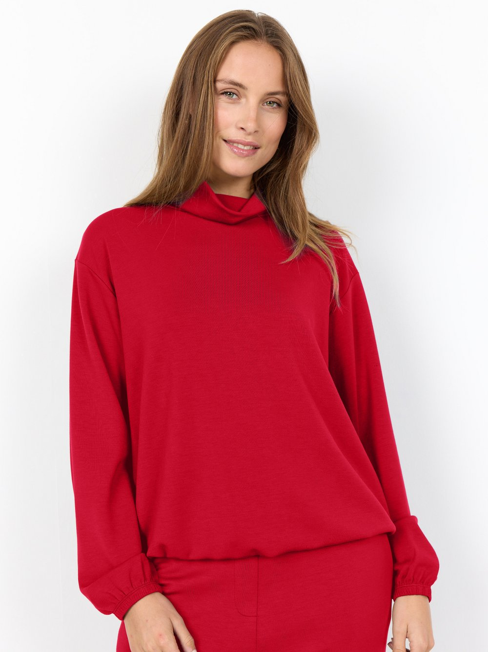 soyaconcept® Bluza damska - SC-Banu Kobiety Sztuczne włókno czerwony, M