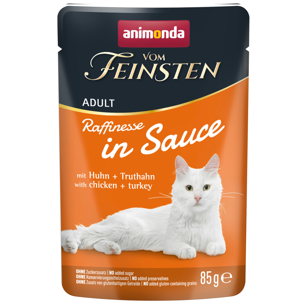 animonda vom Feinsten Adult Raffinesse w sosie, 24 x 85 g - Kurczak i indyk