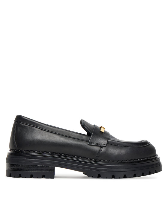Elisabetta Franchi Loafersy Low Cut Shoe F4A4-E0397-1251 Czarny