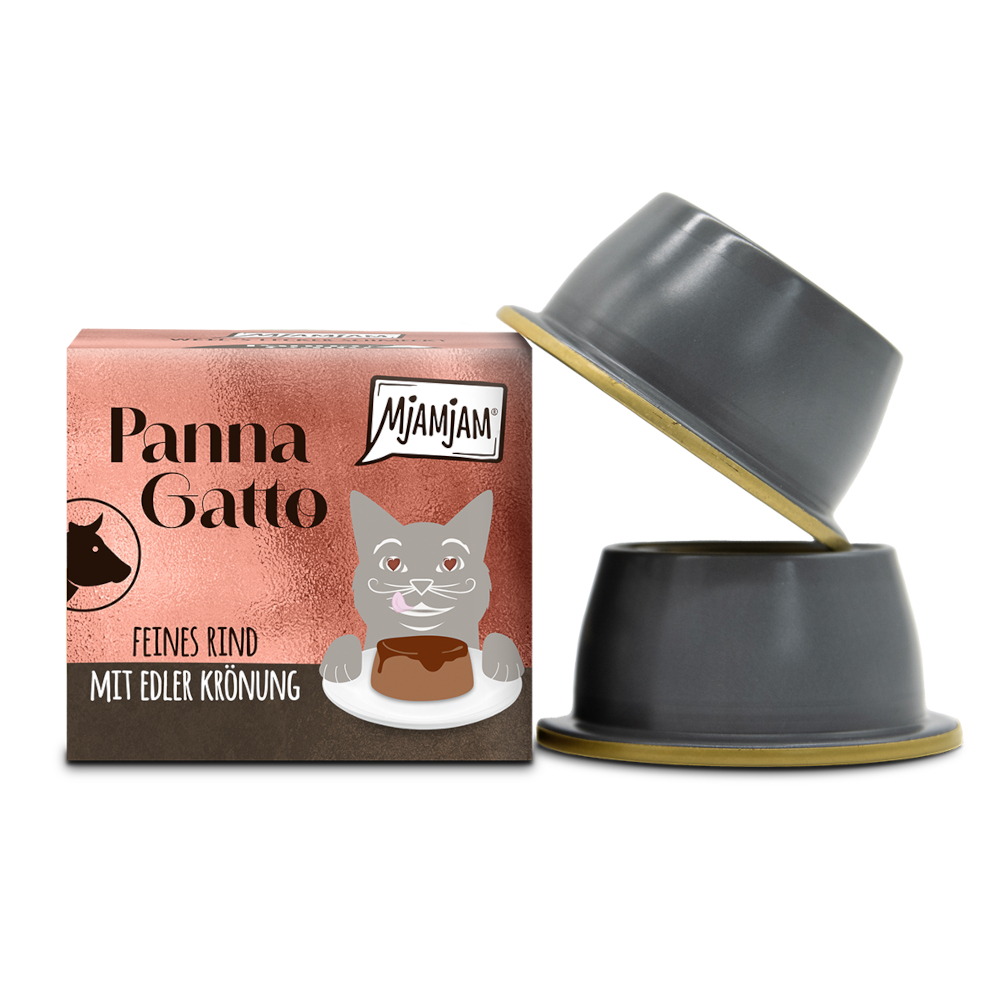 MjAMjAM Panna Gatto, 2 x 80 g - Wołowina ze szlachetną polewą