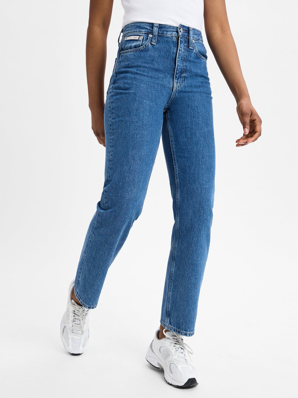 Calvin Klein Jeans Dżinsy proste Kobiety Bawełna niebieski, 27-30