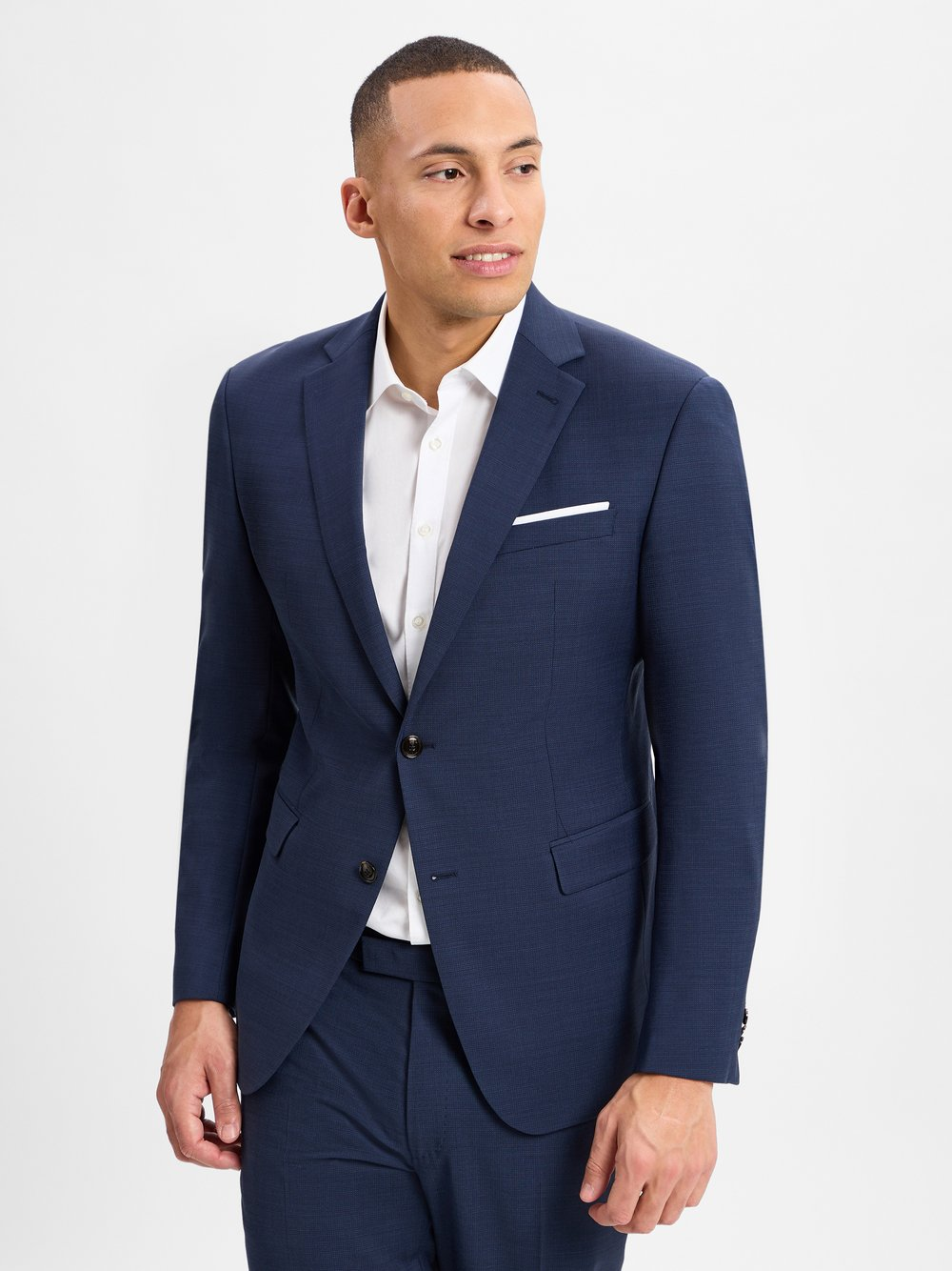 JOOP! Męska kurtka modułowa - Finch Mężczyźni Modern Fit Sztuczne włókno niebieski, 110