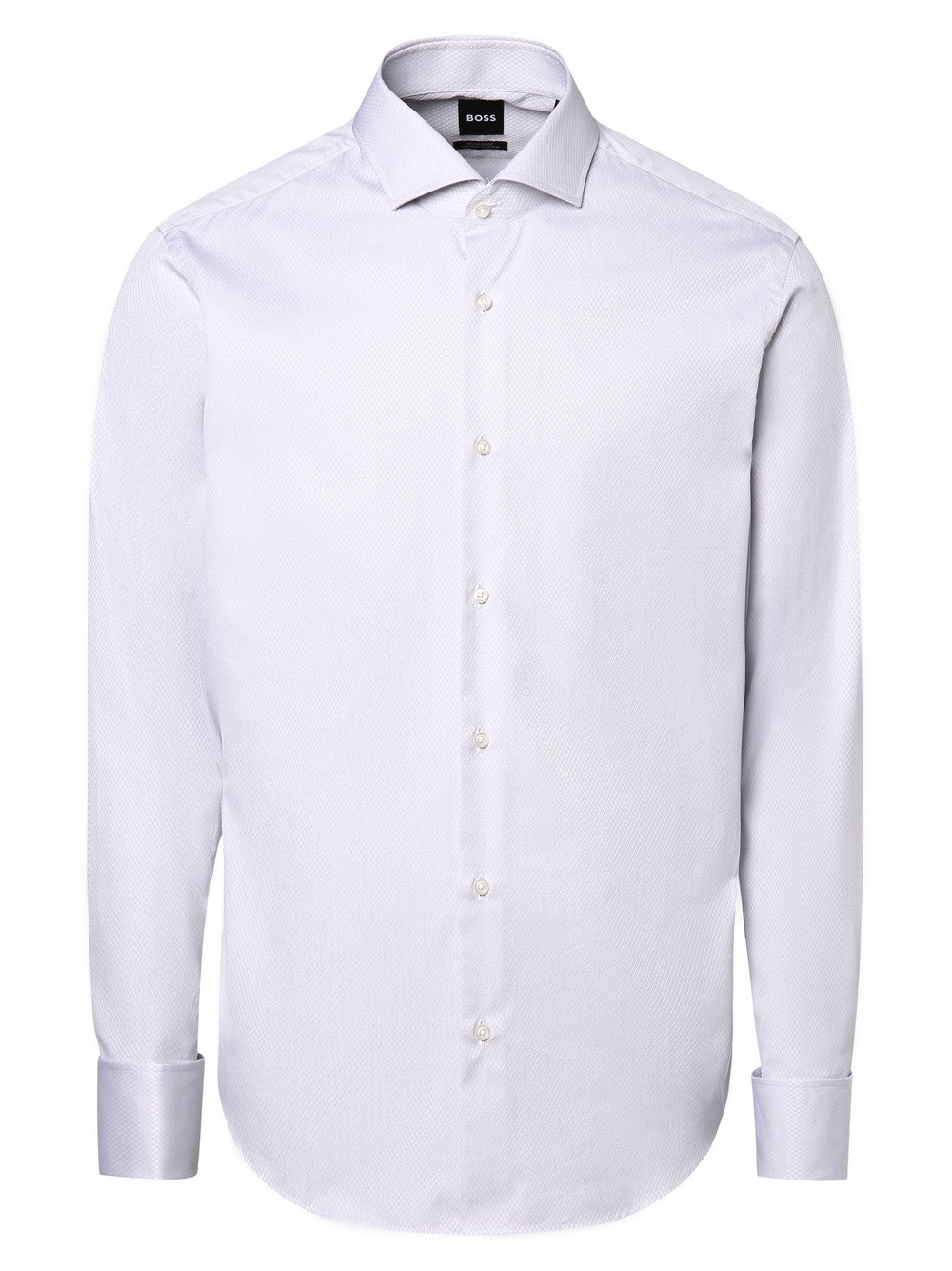 BOSS Koszula męska - H-JOE-spread-DC-214 Mężczyźni Regular Fit Bawełna szary, 43