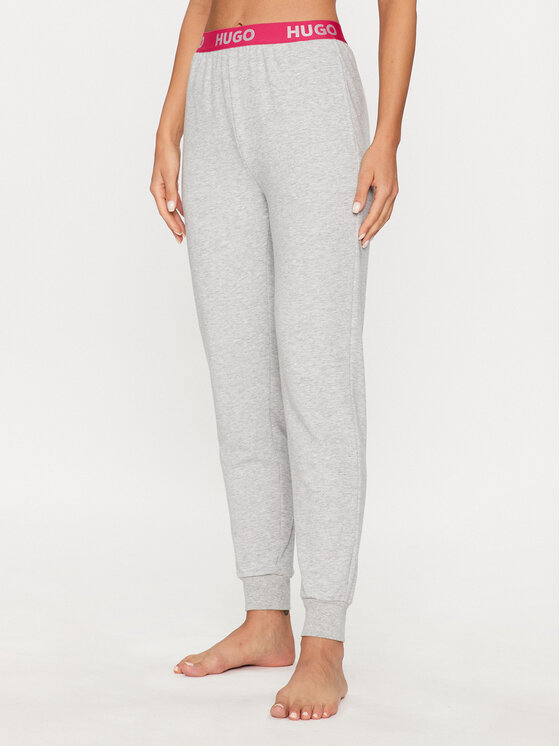 Hugo Spodnie piżamowe Sporty Logo 50490598 Szary Regular Fit