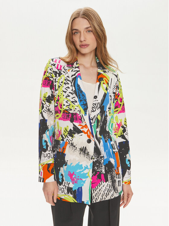 Joseph Ribkoff Marynarka 241302 Kolorowy Relaxed Fit
