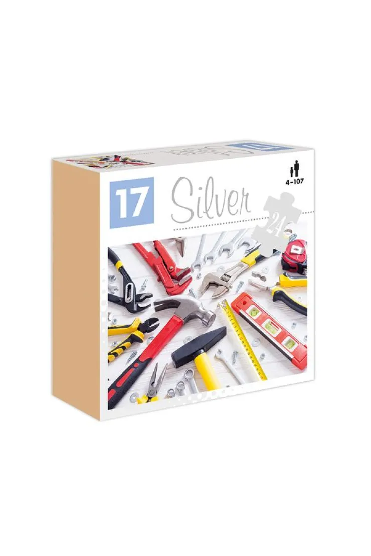 Puzzle 24 el. Narzędzia Silver