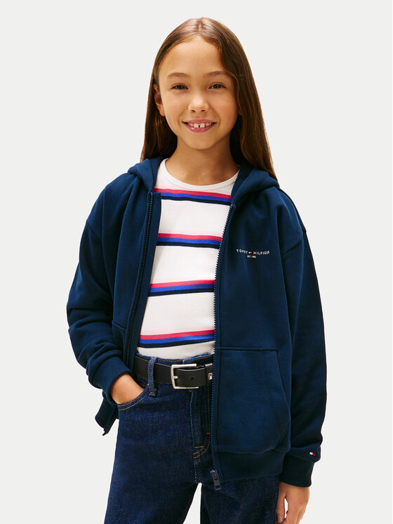 Tommy Hilfiger Bluza Mini Corp KS0KS00726 Granatowy Regular Fit