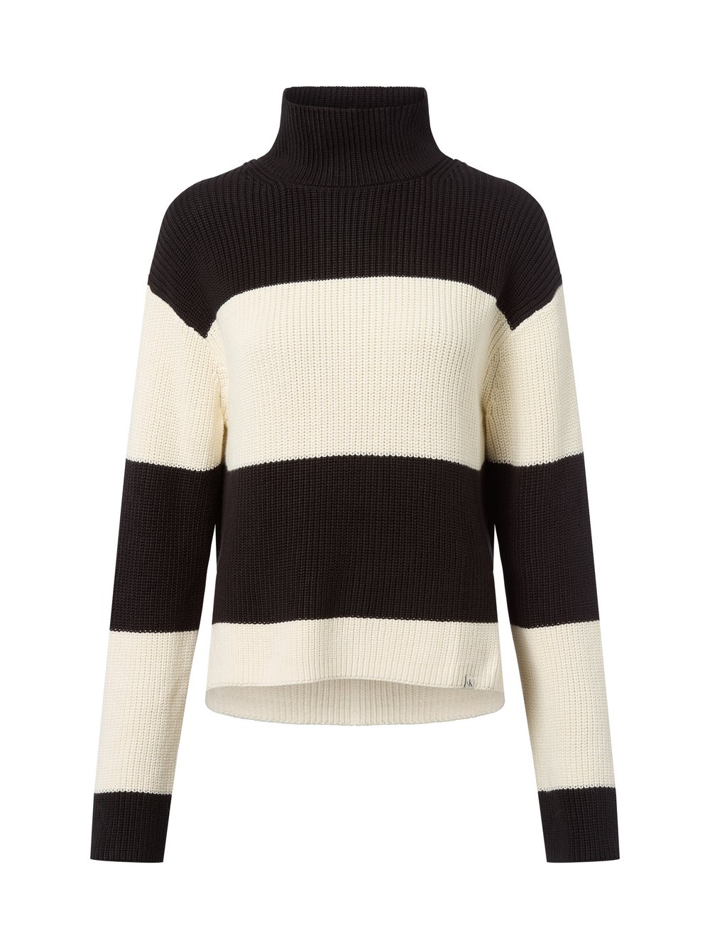 Calvin Klein Jeans Sweter damski z dzianiny Kobiety Bawełna czarny|biały, L
