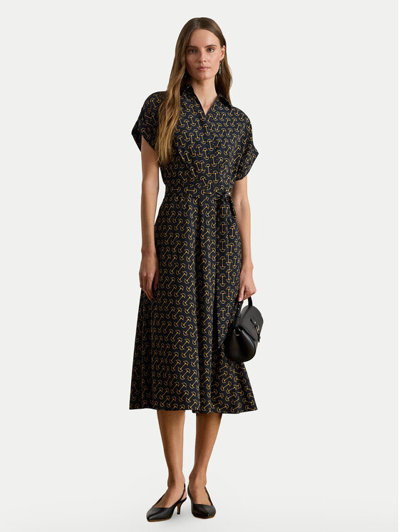 LAUREN RALPH LAUREN Sukienka koszulowa 200P03557001 Granatowy Regular Fit