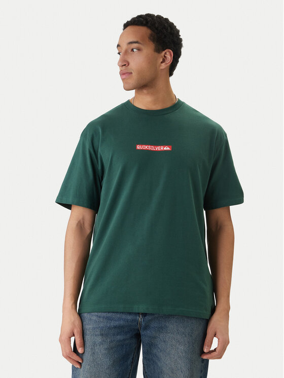 Quiksilver T-Shirt Dna Clicker EQYZT08207 Zielony Regular Fit