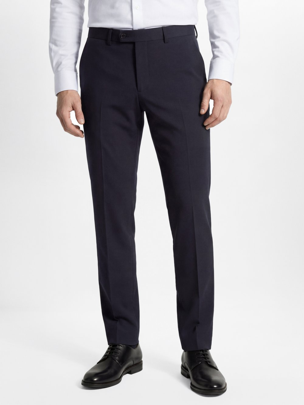 Finshley & Harding Męskie spodnie garniturowe Mężczyźni Modern Fit niebieski, 98