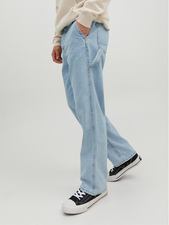 Jack & Jones Jeansy Eddie 12229556 Błękitny Loose Fit